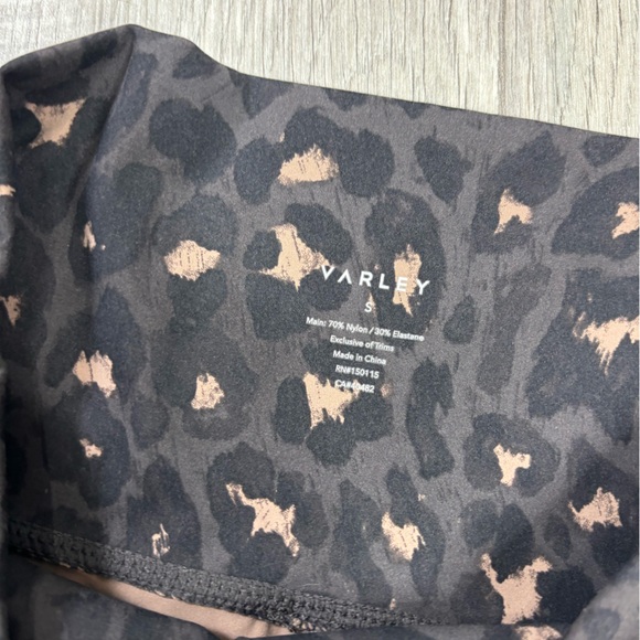 Varley Leopard Print Leggings and Sports Bra Set Size Small and XS - Picture 4 of 9